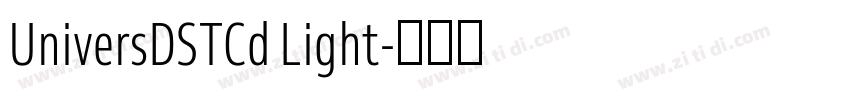 UniversDSTCd Light字体转换